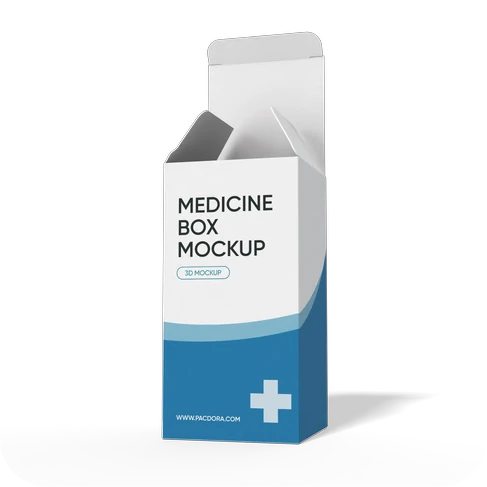 Toothpaste tube box mockup