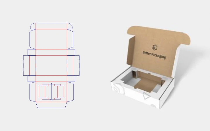 Premium flip top box