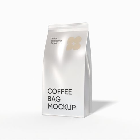12 oz cafe bag mockup