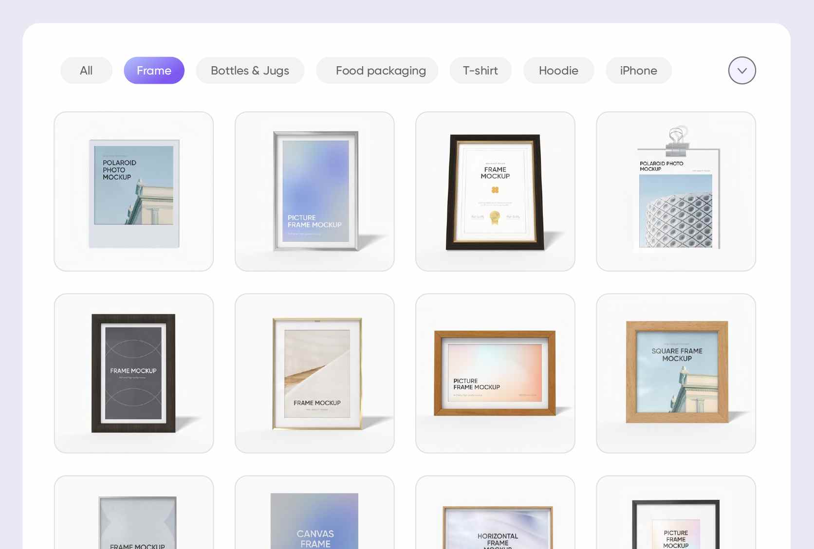 Select a framed poster shape that tells a story