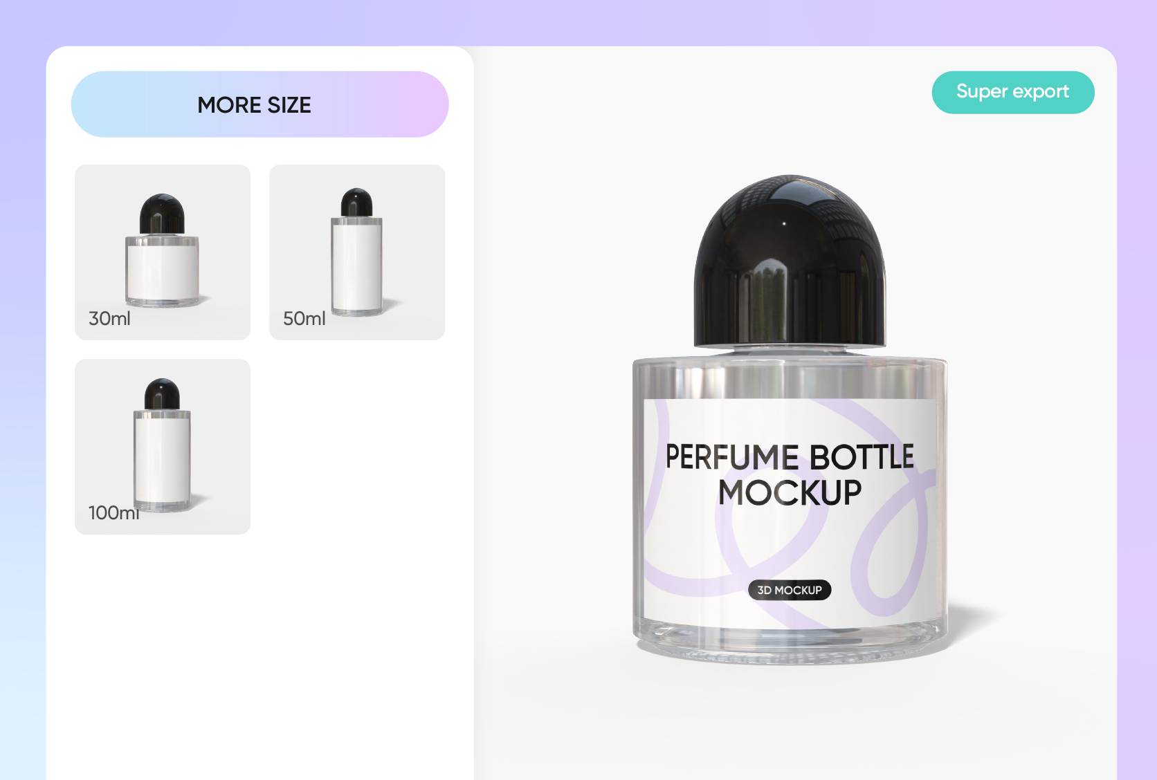 Travel-friendly to full-size perfume bottles