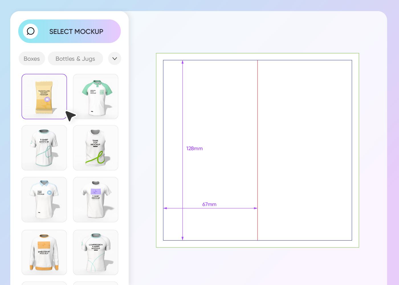 Step 1: Select your small bag packaging style