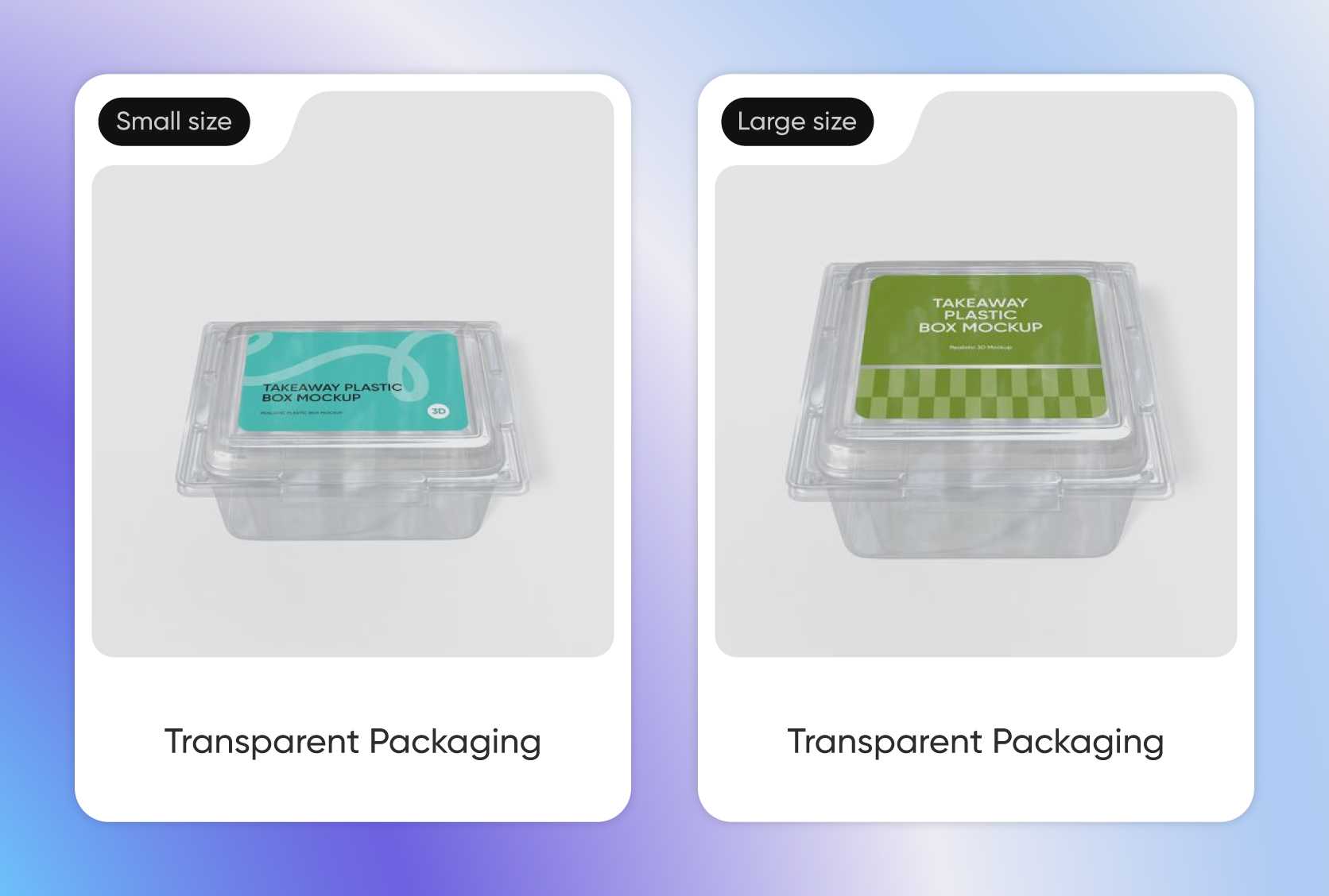 Smart packaging size for audience and use