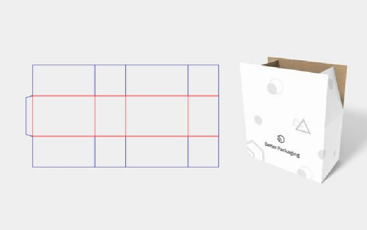 FEFCO 0203 custom cartons dieline