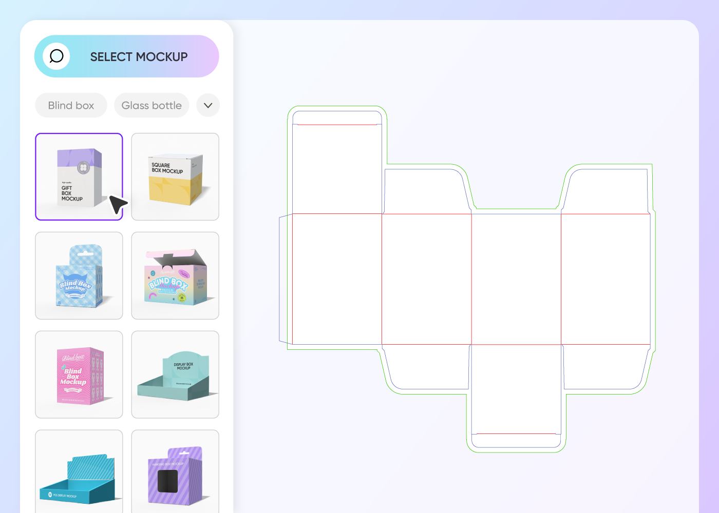 Step 1: Select the blind box design