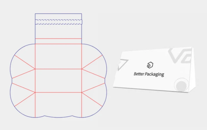 Triangle trapezoid box template