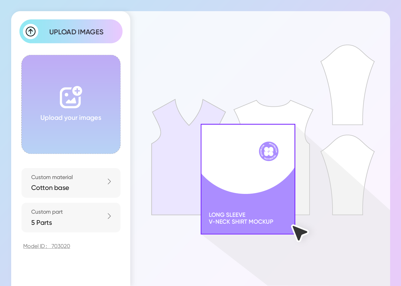Step 2: Upload design and customize