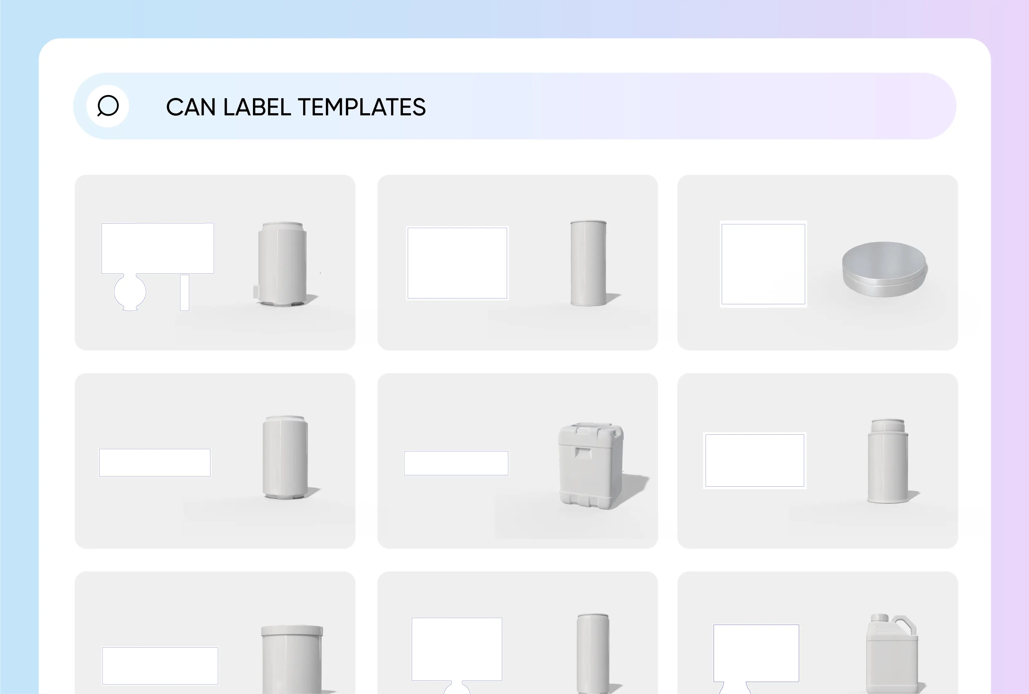 Various high-quality templates