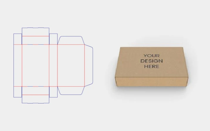 FEFCO 0429 mailer box template