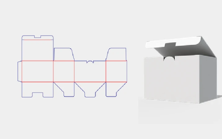 Custom size tuck-end box