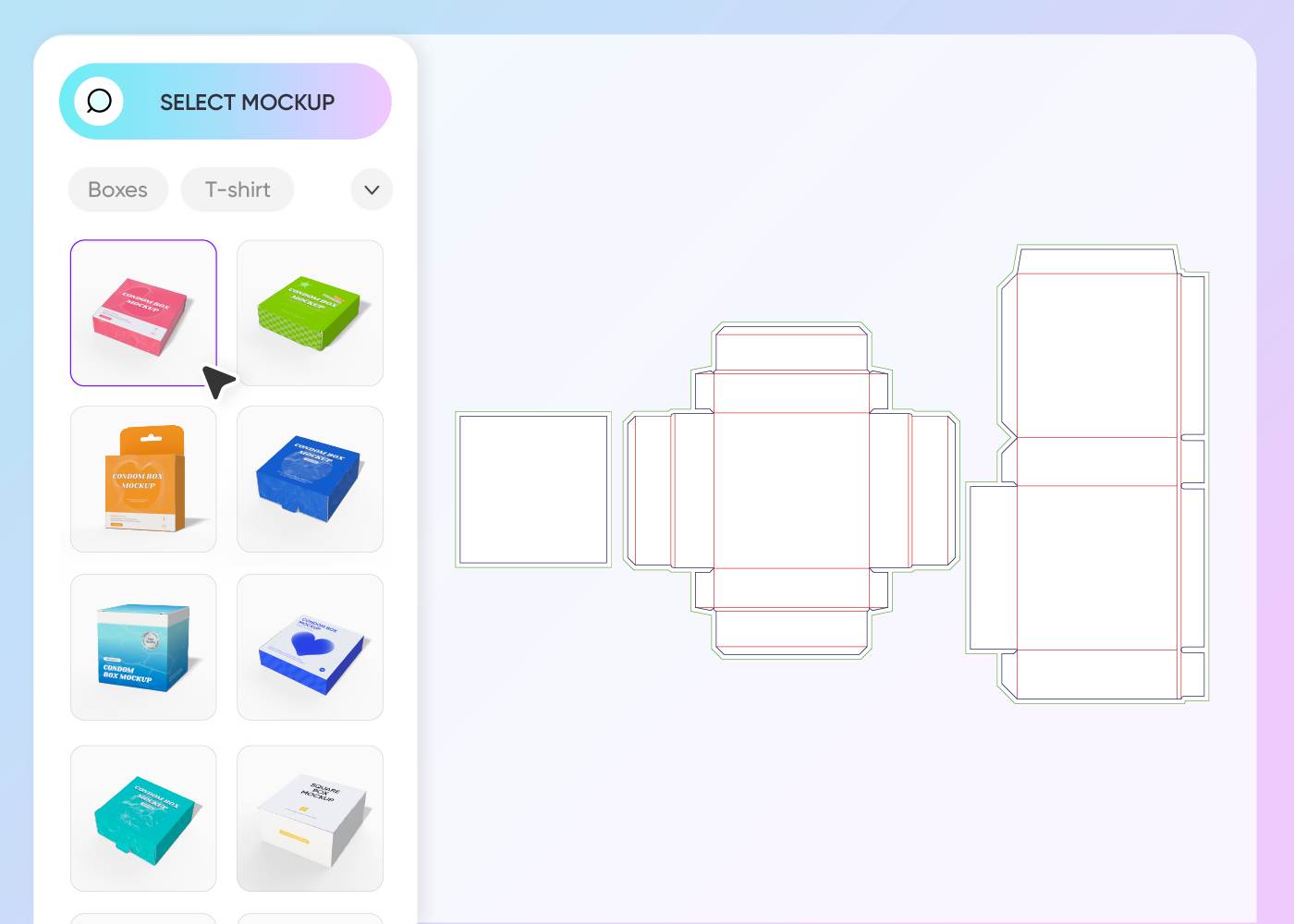 Step 1: Choose a box mockup