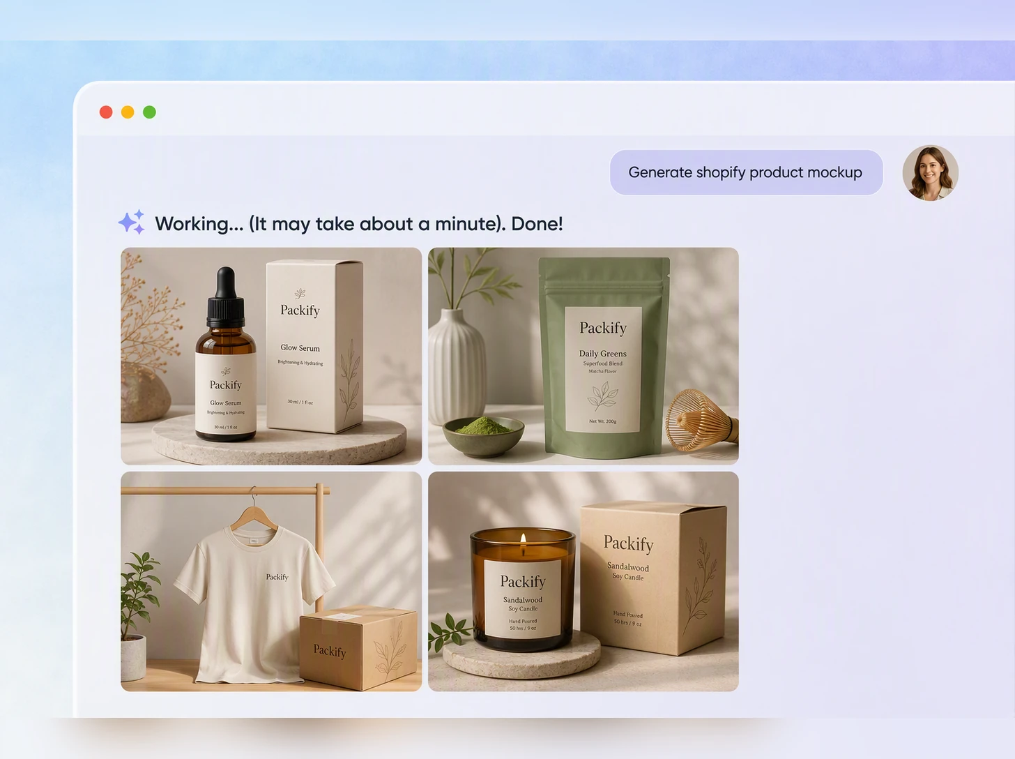 Step 2: Generate and refine the mockup