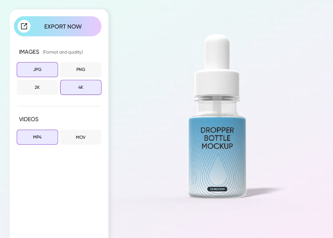 Step 3: Download your cosmetic packaging