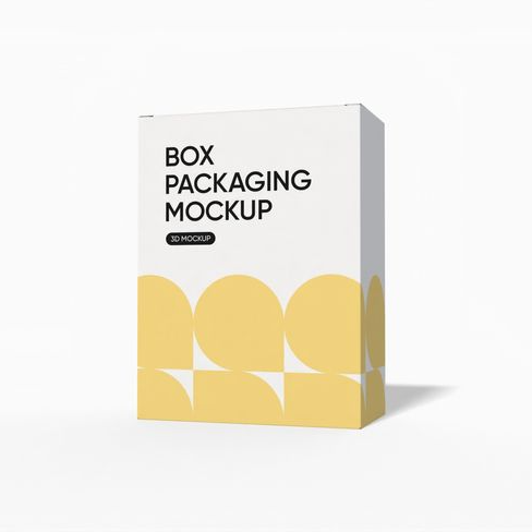 Tuck end vhs box mockup