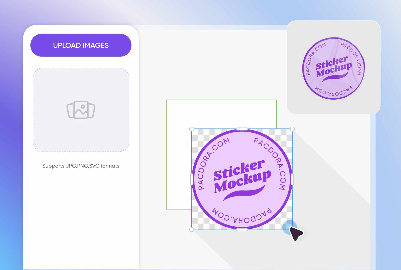 Easy placement of unique graphics and text