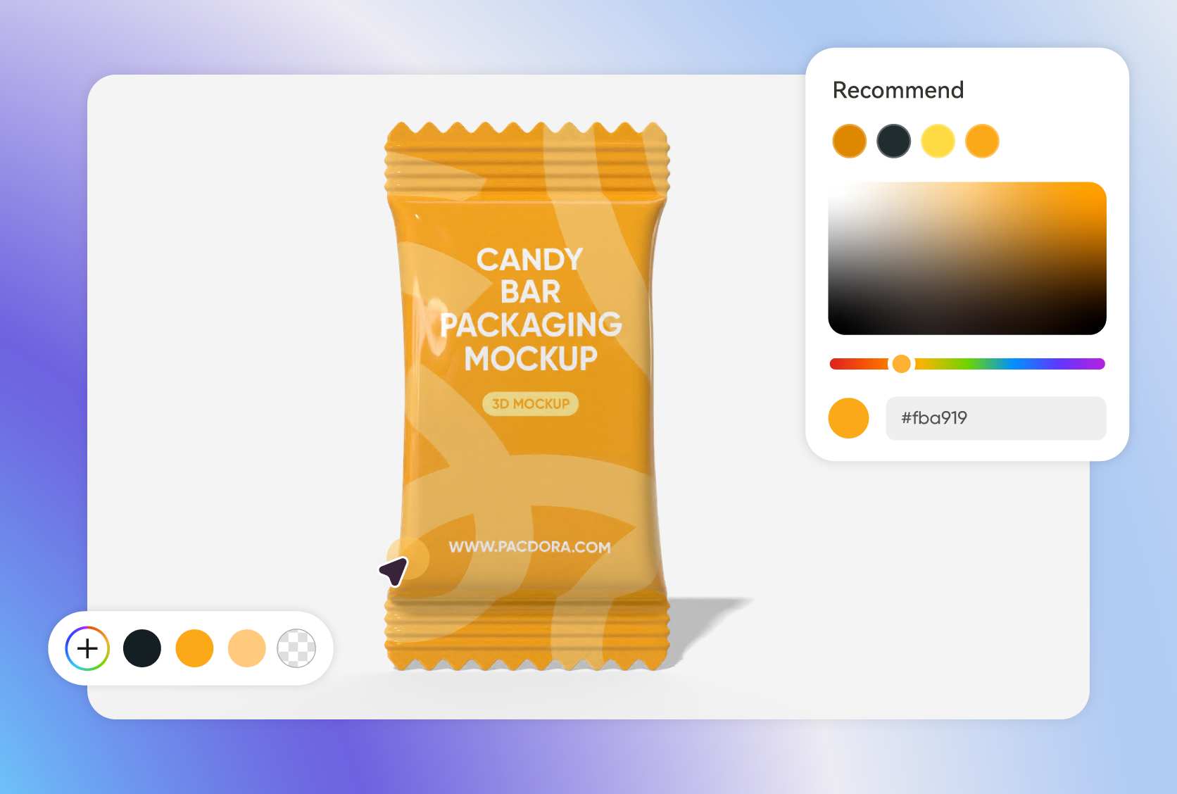 Use colors to hint the special flavor