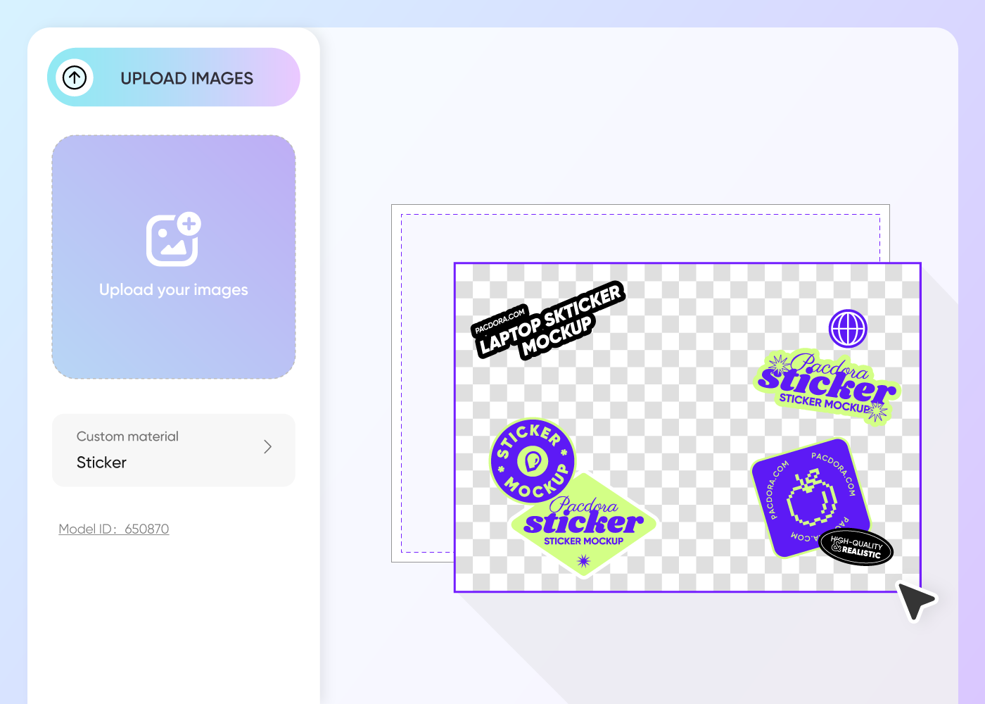 Step 2: Upload design and customize