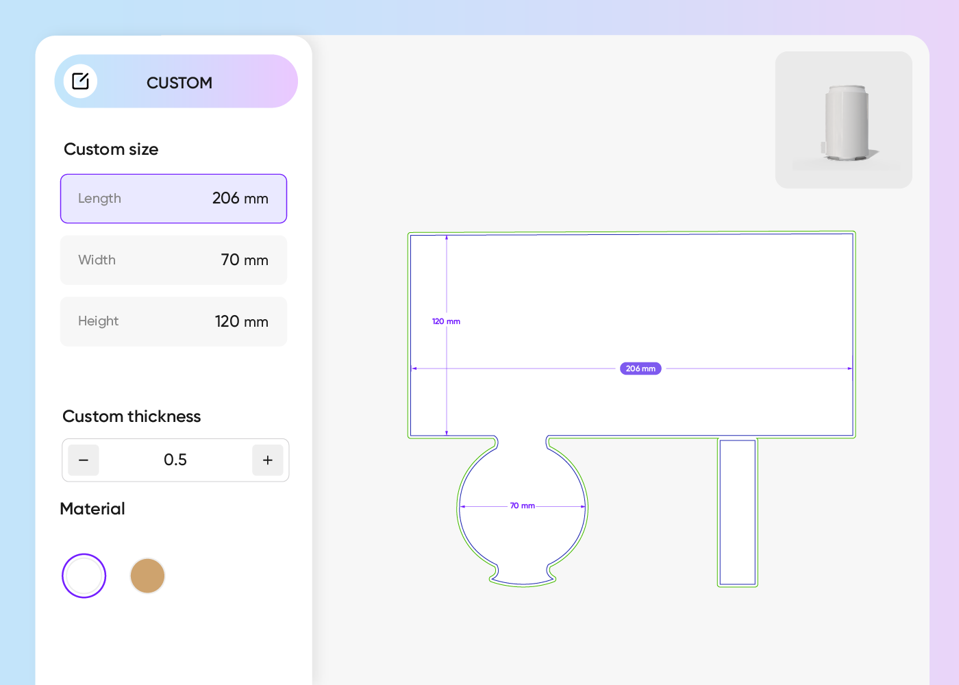 Create the can label template