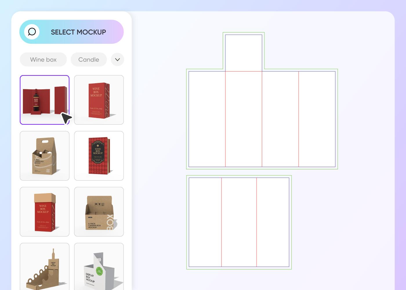 Step 1: Choose a wine box mockup