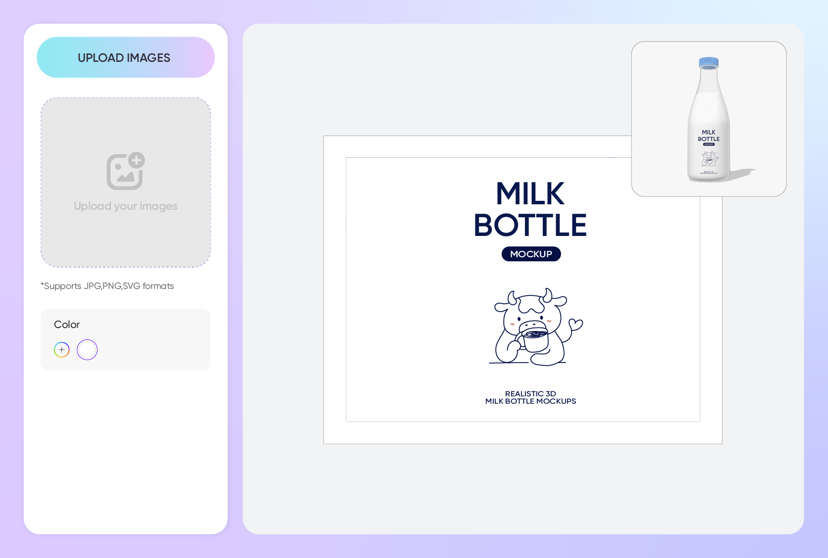 Upload impactful graphics for customer appeal