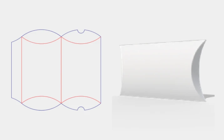 Blank pillow box