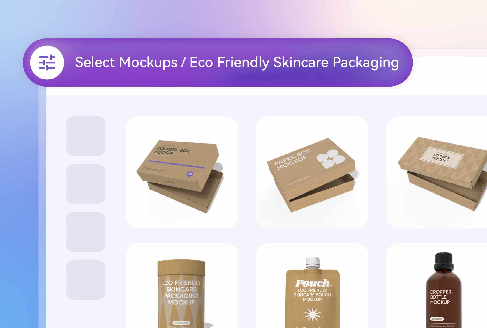 Wide selection of skincare container styles