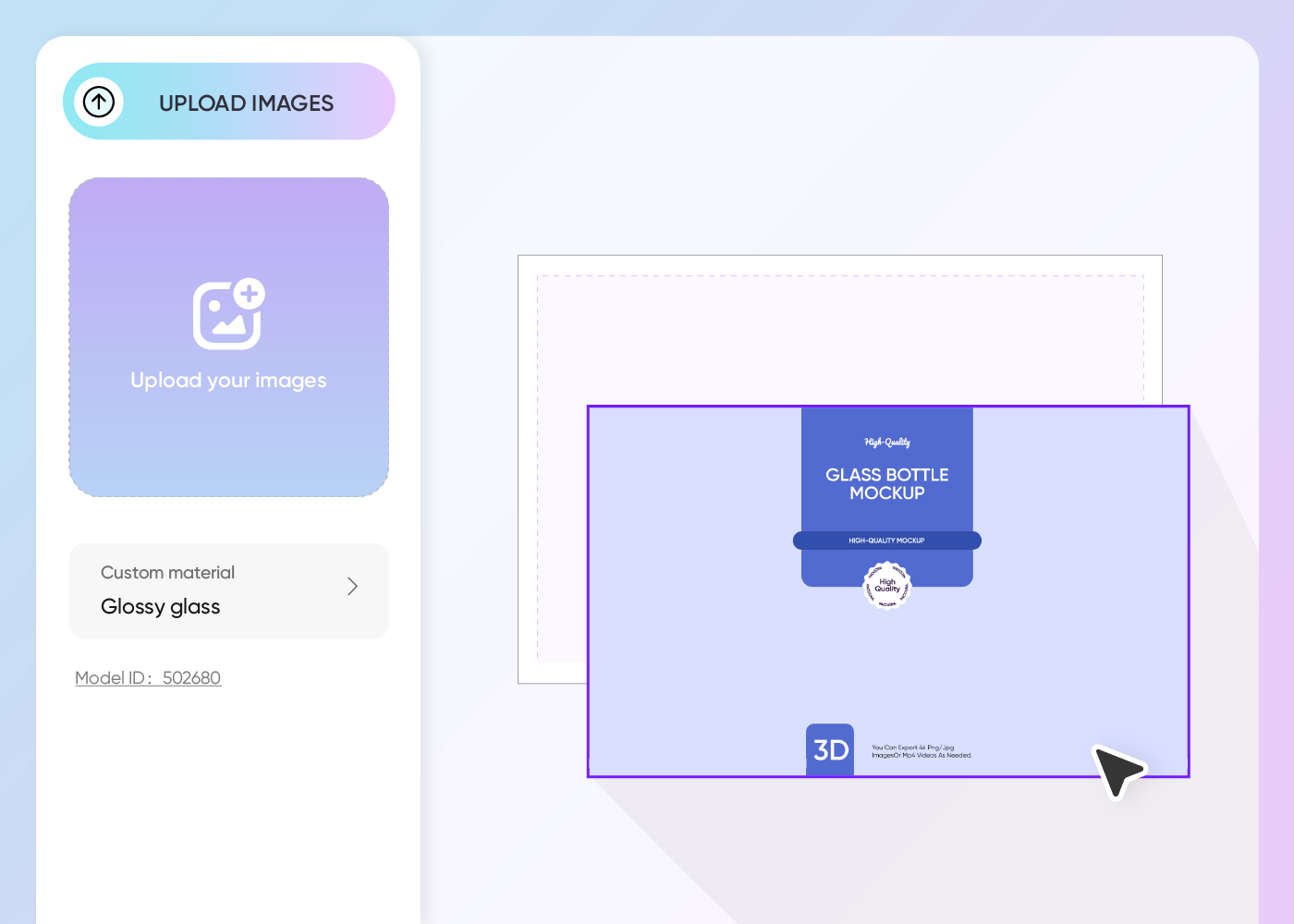 Step 2: Upload label designs and customize
