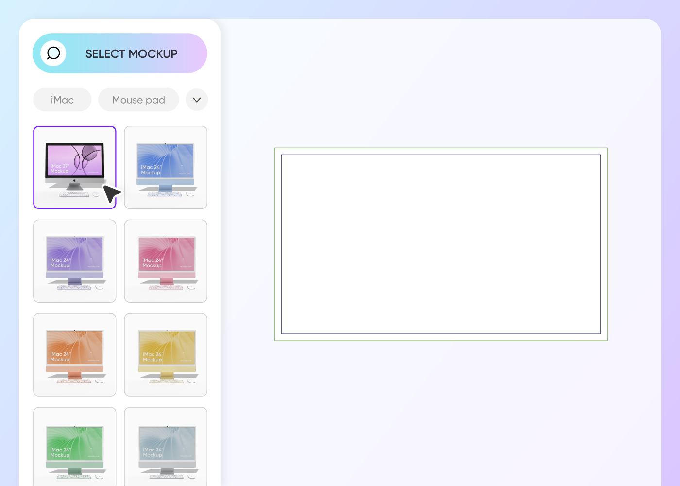 Step 1: Select an iMac mockup