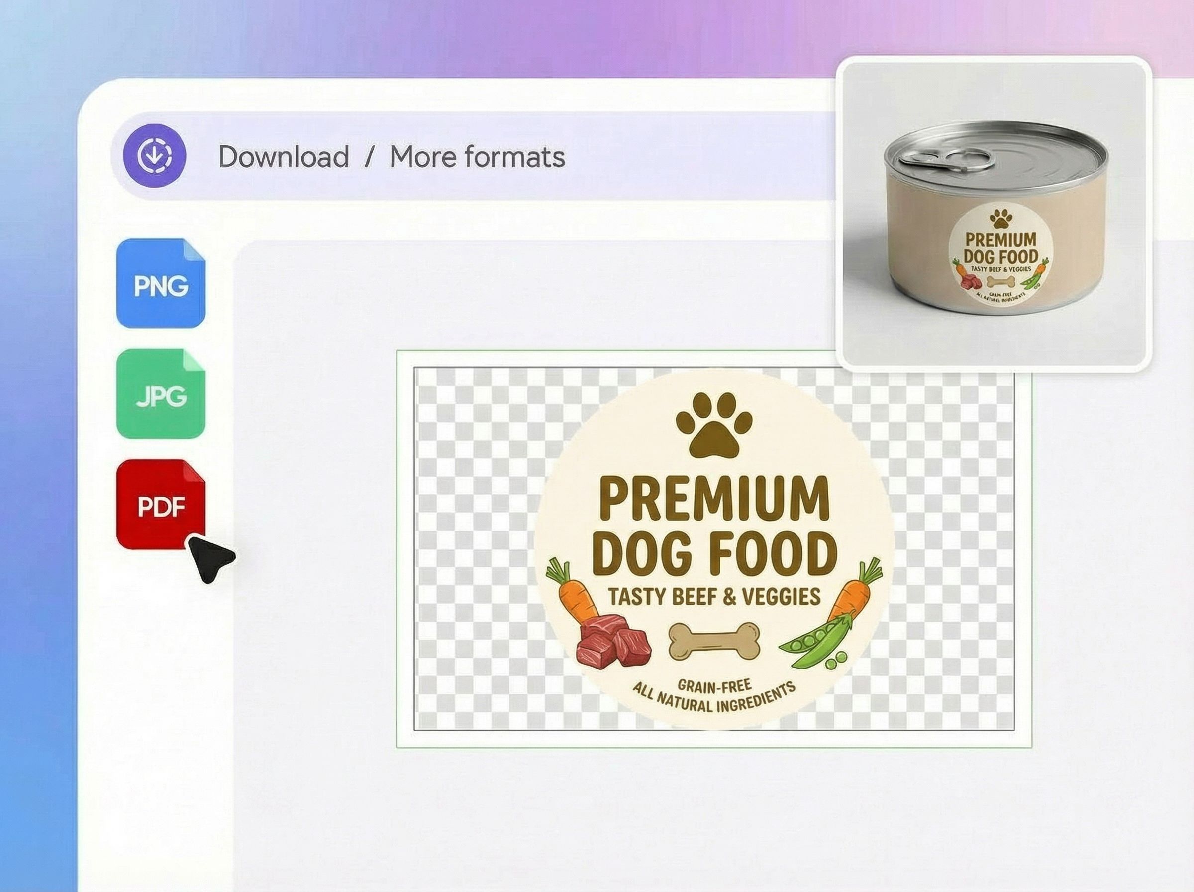 Step 3: Download the sticker