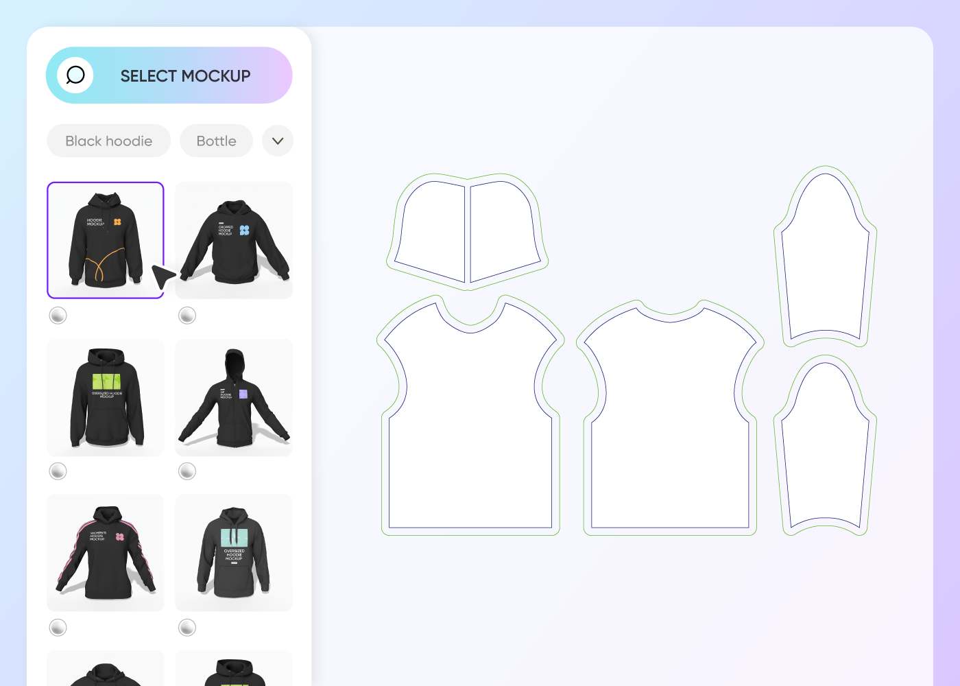 Step 1: Select a black hoodie base