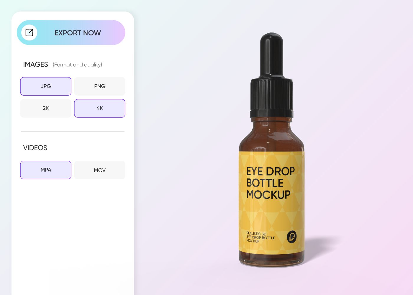 Step 3: Download your eye drop bottle design