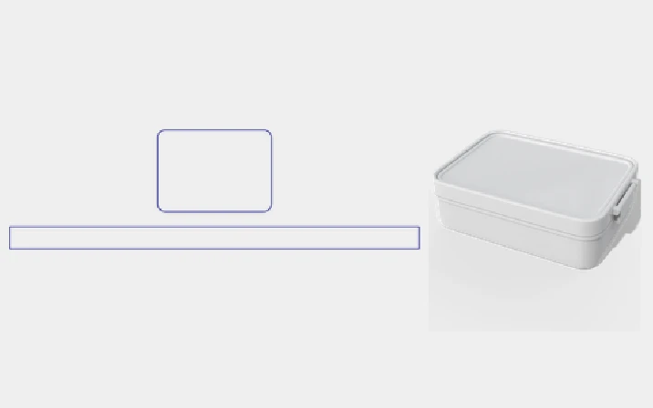 Plastic food container packaging
