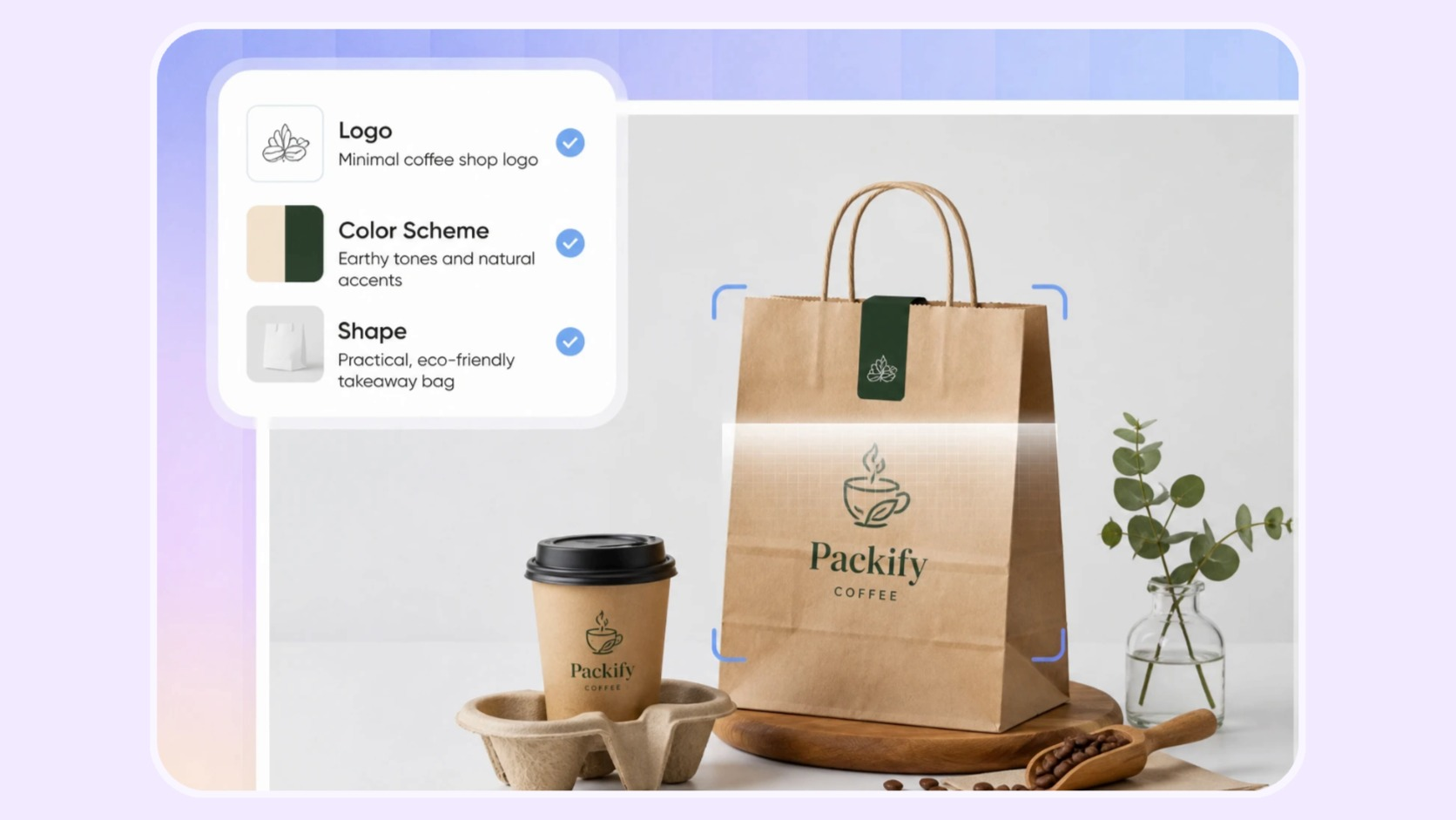 AI Coffee Bag Mockup Generator
