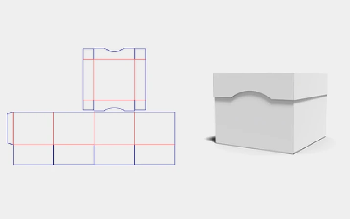 Custom purse box template