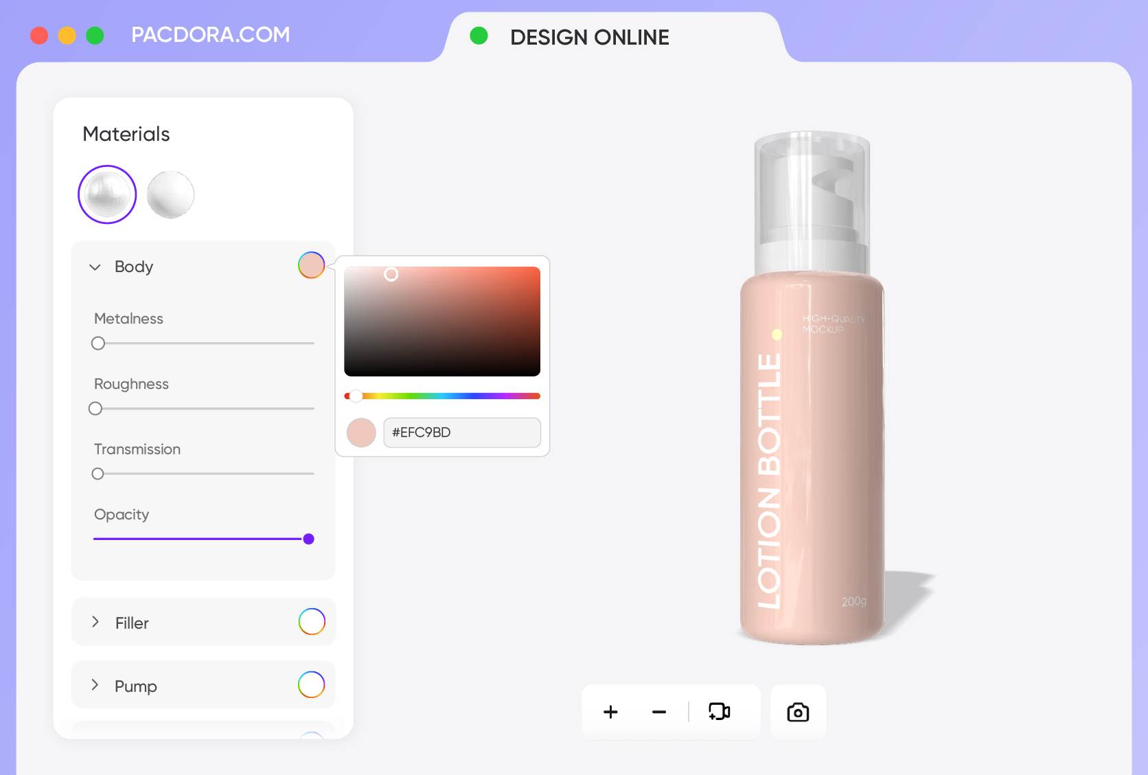 Customizable finish options for a realistic look