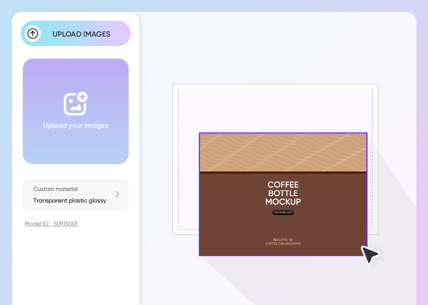 Step 2: Upload images and customize
