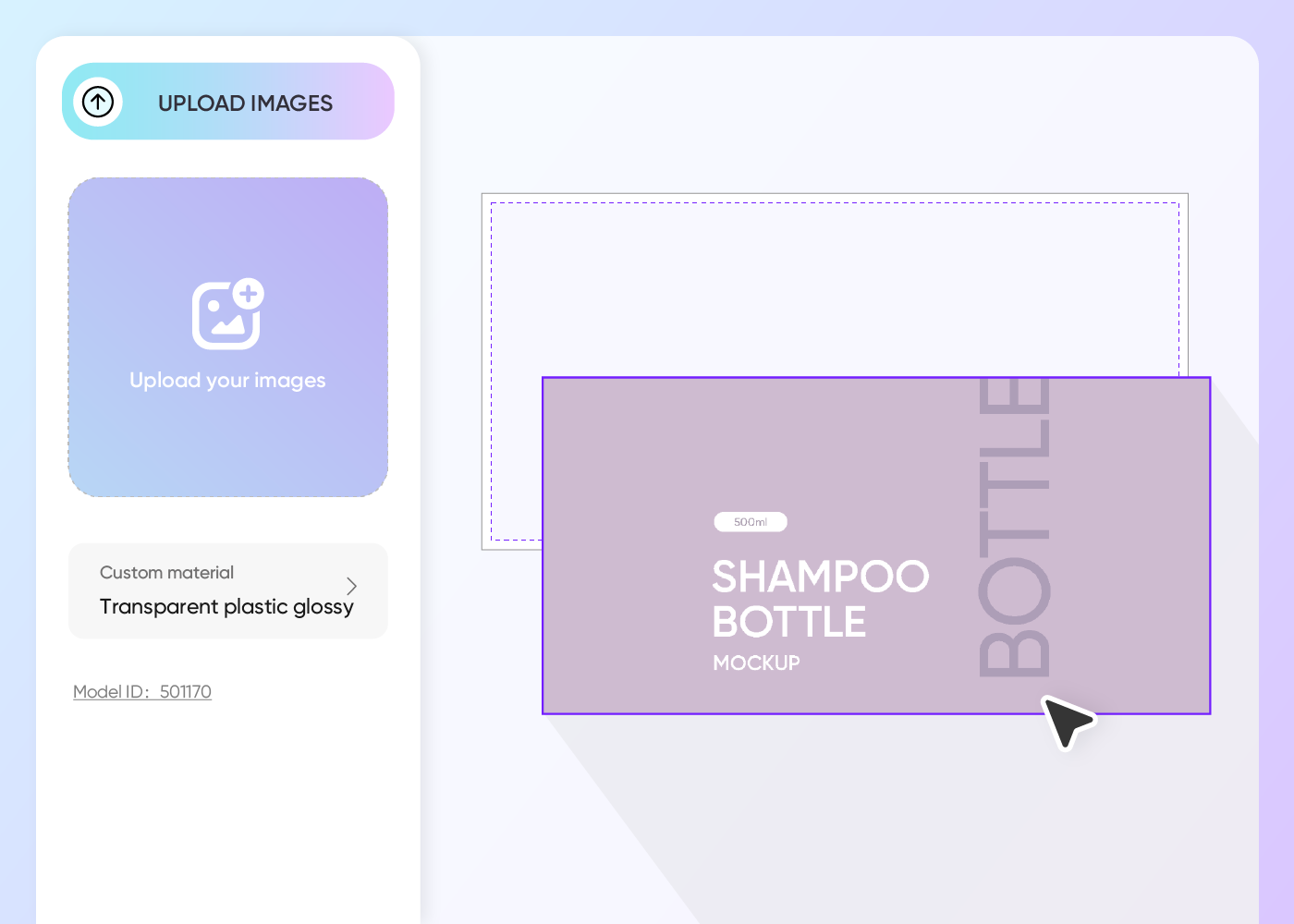 Step 2: Upload images and adjust