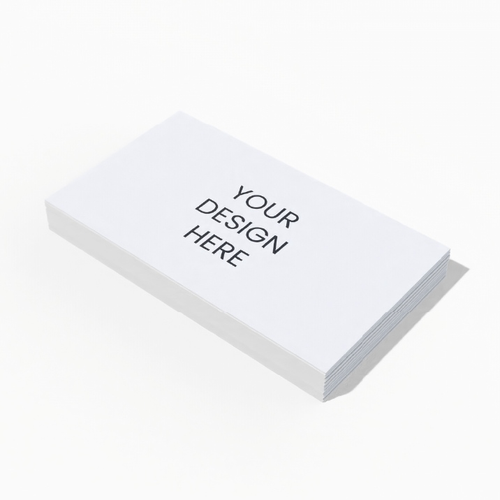 3.5 × 2" standard business card mockup