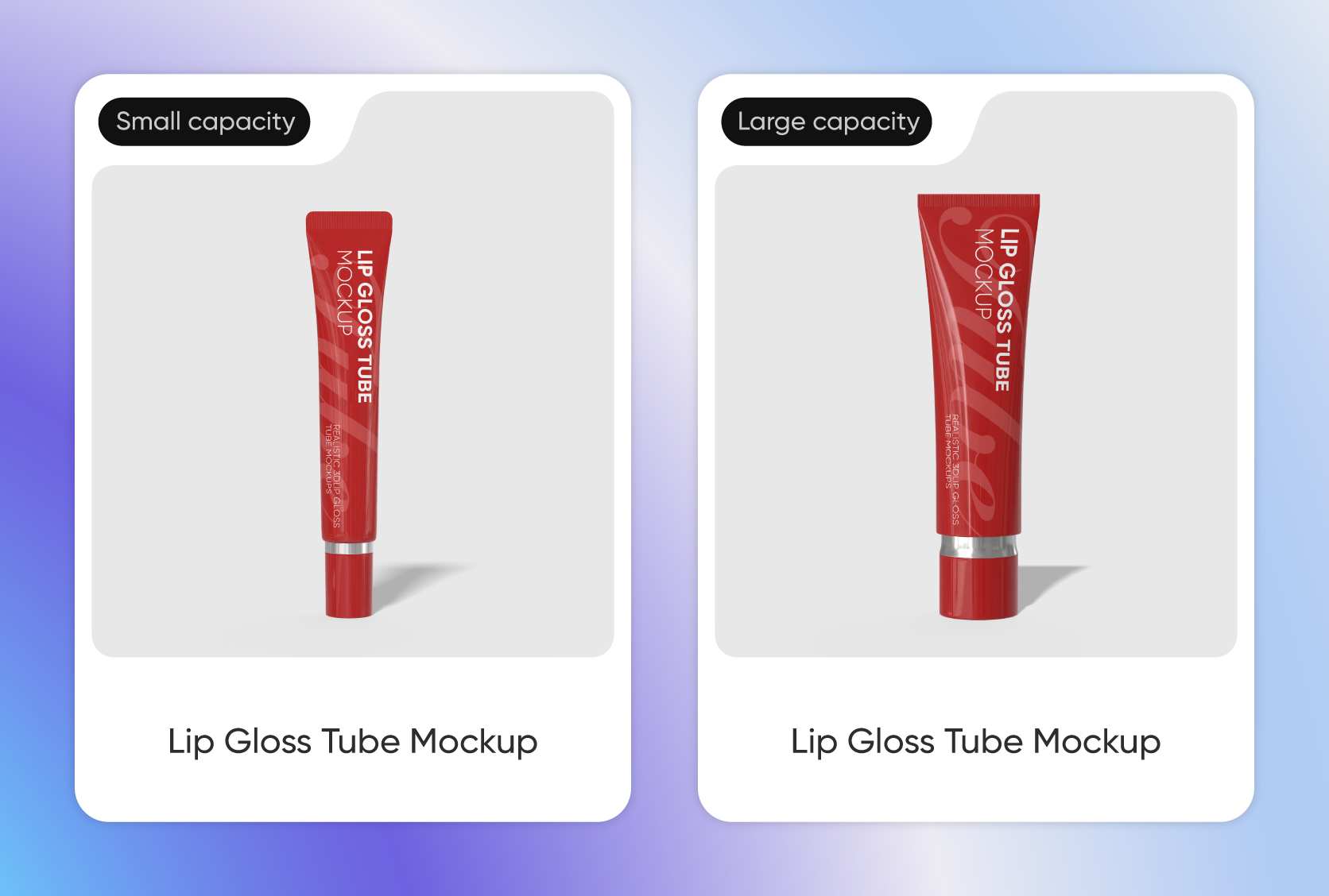 Varied tube volume options for product diversity