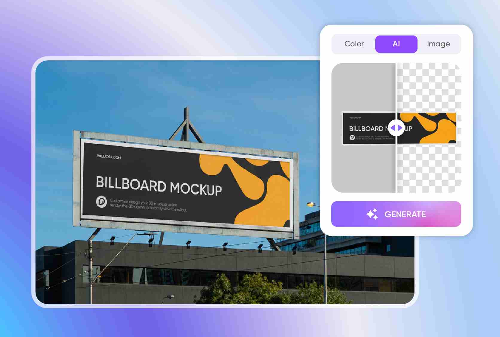 Use real-life scenes for authentic billboard design