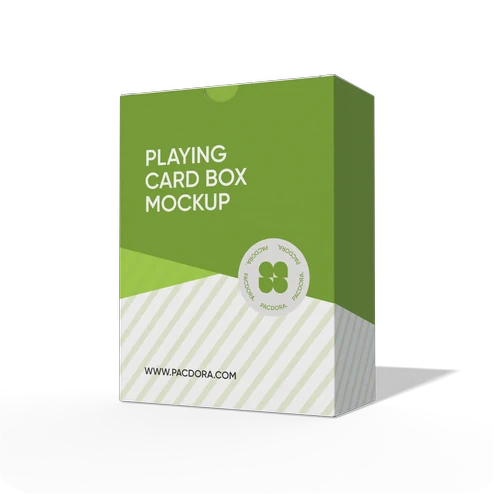 Playing card box mockup