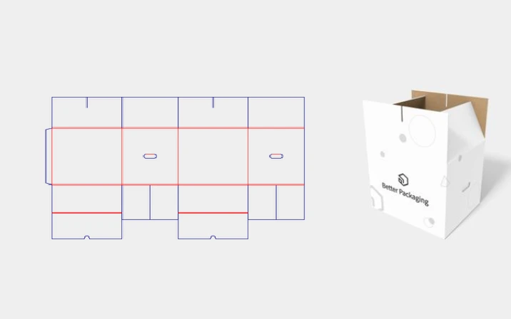 Foldable pet food packaging box