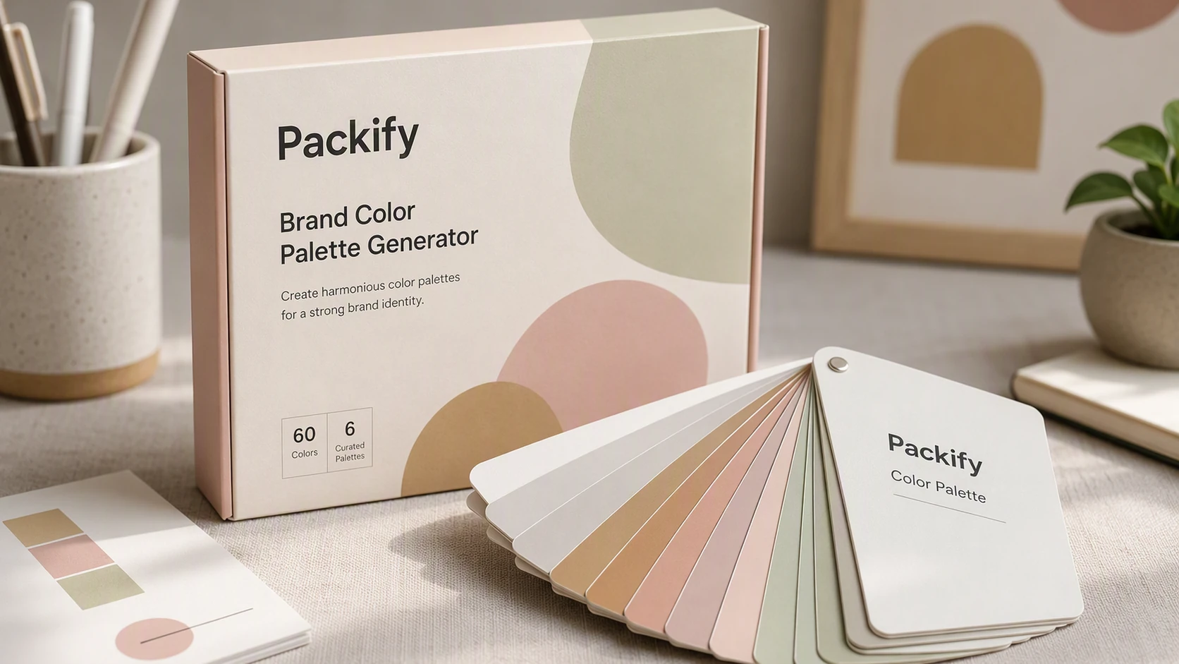 Brand color palette generator for packaging