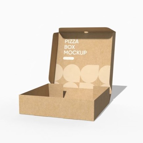 Maqueta de caja de pizza