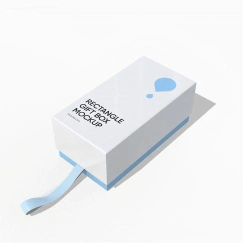 Lid and base luxury perfume box mockup