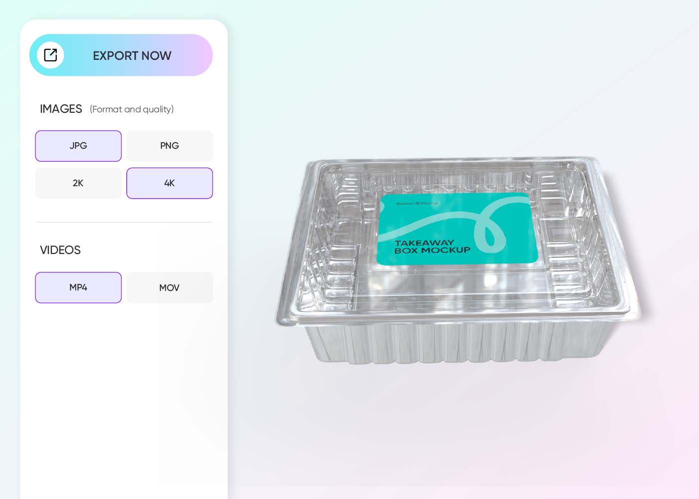 Step 3: Export your aluminium packaging design