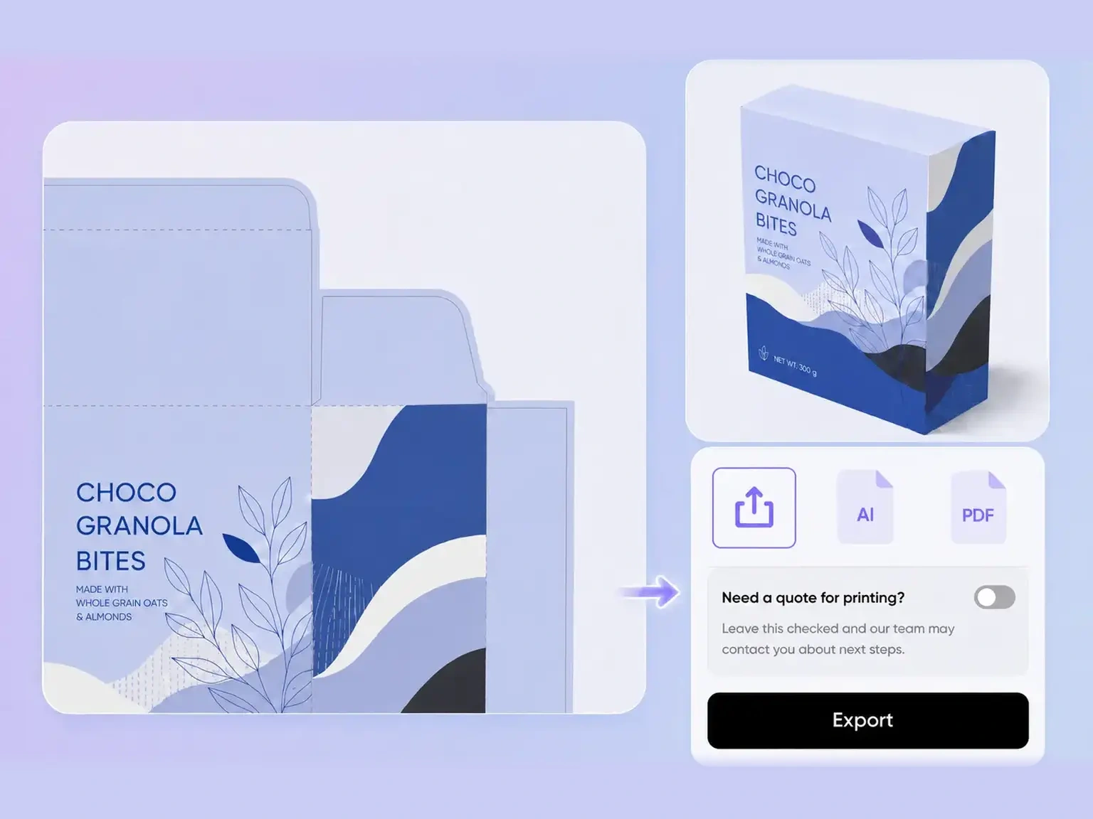 Move gift packaging toward production