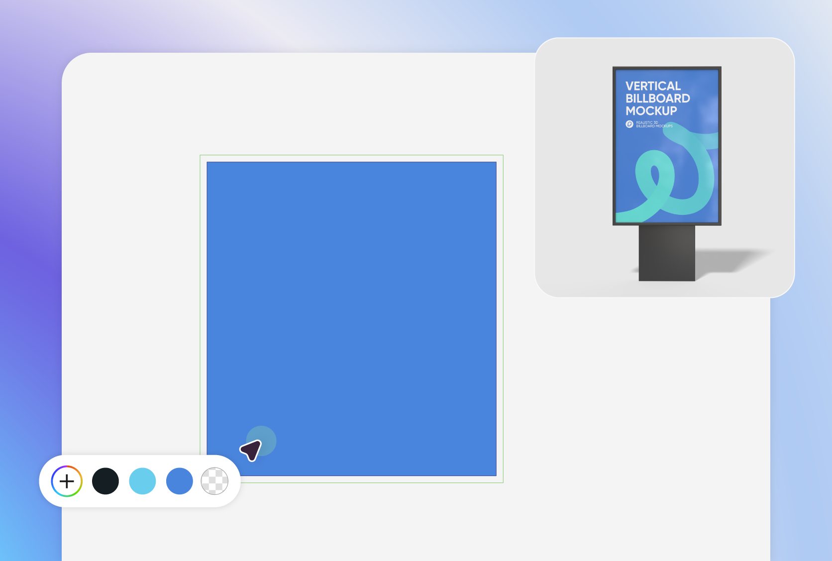 Versatile color options for billboard designs