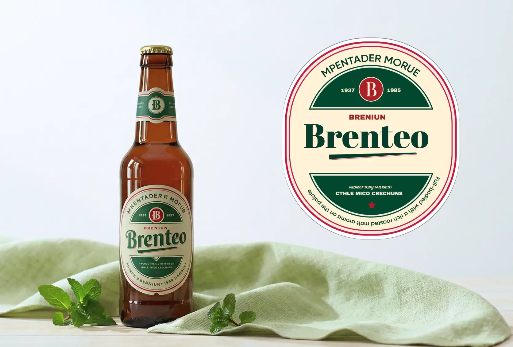 Easily get flattened beer labels