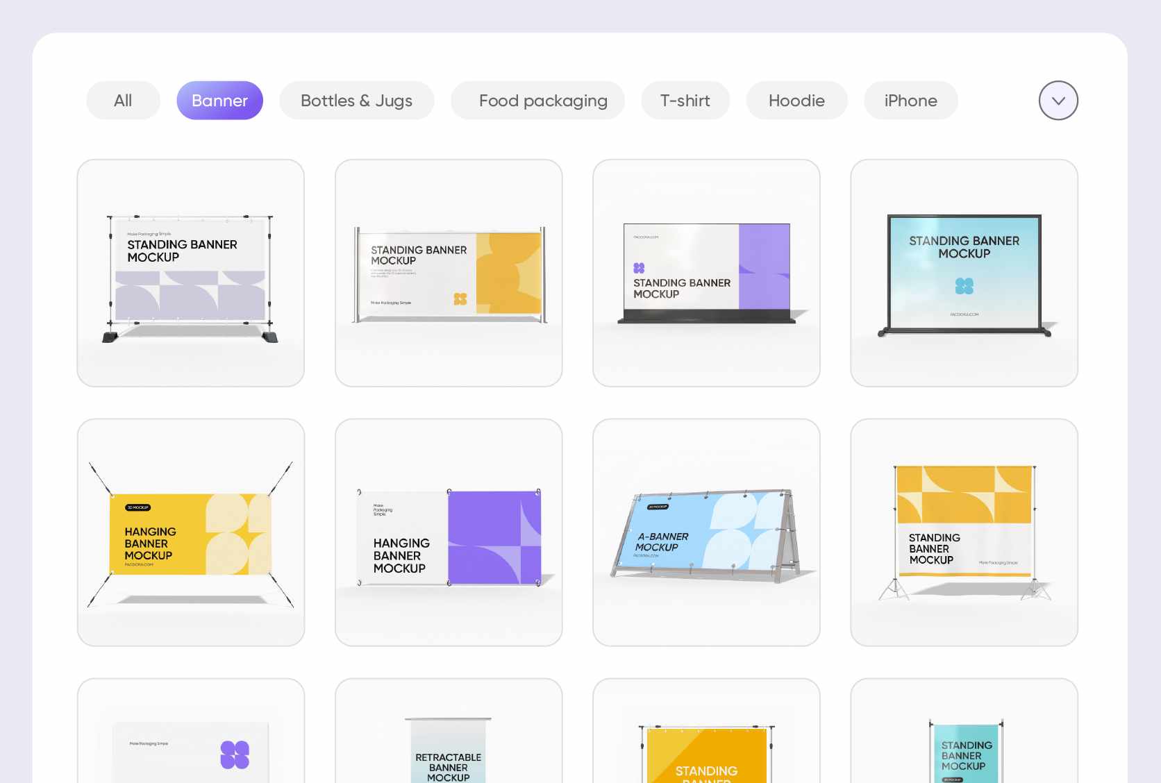 Distinct banner types for different uses
